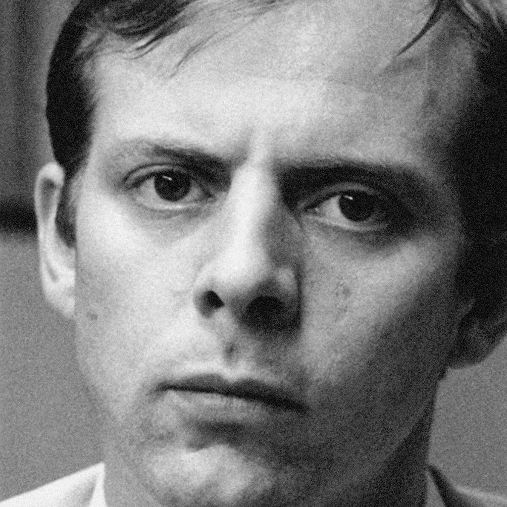 Retrato en blanco y negro de Karlheinz Stockhausen