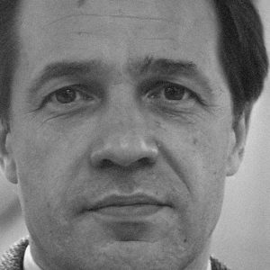 Retrato en blanco y negro de Pierre Boulez