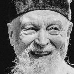 Retrato en blanco y negro de Terry Riley